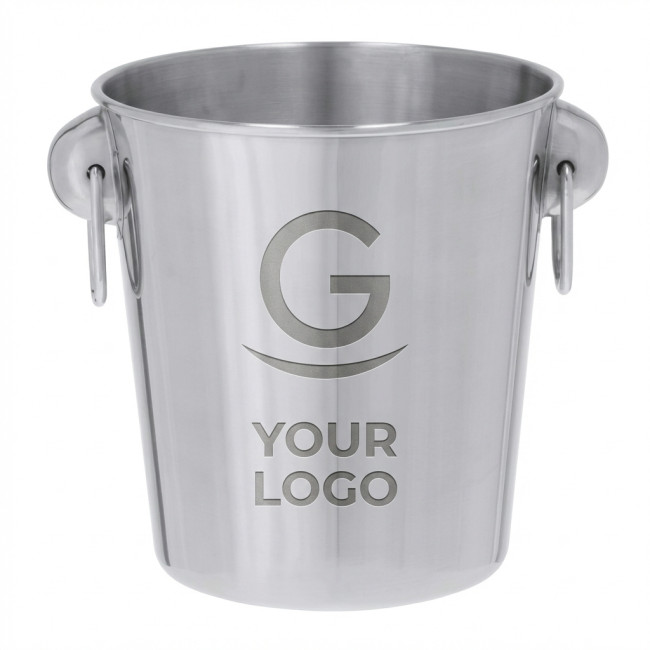 Secchiello personalizzato acciaio inox 100% riciclato 4 litri