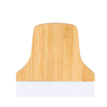 Clip per appunti personalizzabile in legno di bambù bicolore magnetico