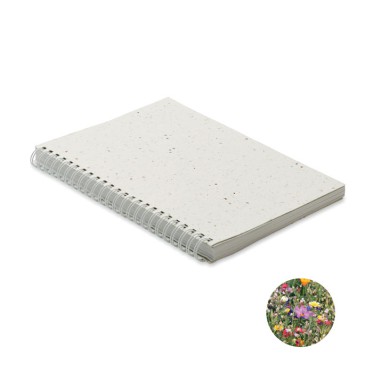 Notebook A5 personalizzabile copertina in carta di semi eco-friendly