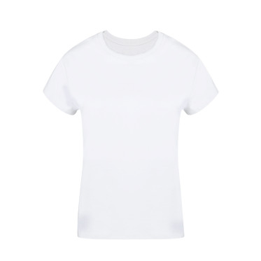 T-shirt personalizzabile donna bianca in cotone 100% morbido