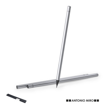 Set di matite personalizzate Antonio Miró legno finitura argentata