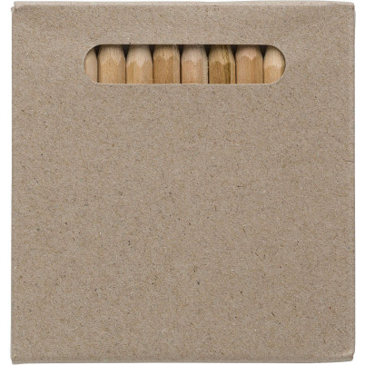 Set 12 matite in legno corte colorate Devin Original
