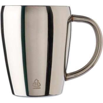 Tazze termiche personalizzate con logo - Set 2 tazze in acciaio inox riciclato, capacità 200 ml Naya