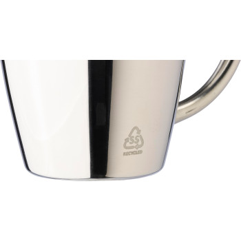 Tazze termiche personalizzate con logo - Set 2 tazze in acciaio inox riciclato, capacità 200 ml Naya