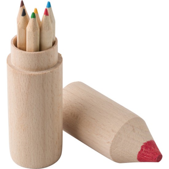 Set 6 matite colorate in legno Francis