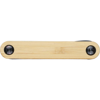 gadget ecologici con logo - Set 7 utensili in acciaio e carbonio Edna