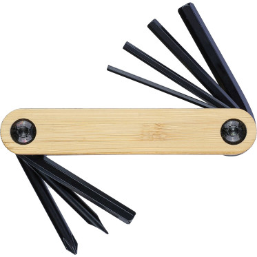 Set utensili personalizzabile impression 7 pezzi acciaio e bambù