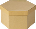 Set artistico Kenji | Scatola esagonale in cartone | 54 pz