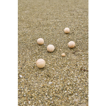 Giochi bambini personalizzati con logo - Set Bocce in legno Quillian
