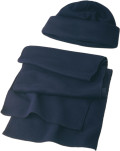 Set cappello e sciarpa in pile Russo