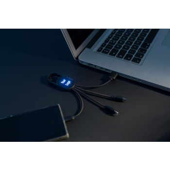 Cavi ricarica smartphone personalizzati con logo - Set cavi per la ricarica in ABS Idris