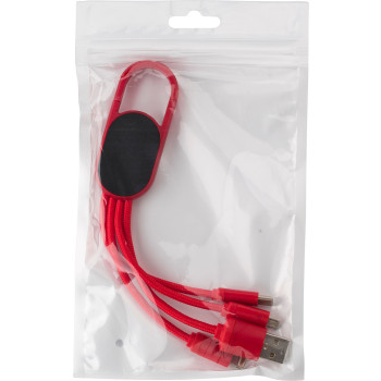 Cavi ricarica smartphone personalizzati con logo - Set cavi per la ricarica in ABS Idris