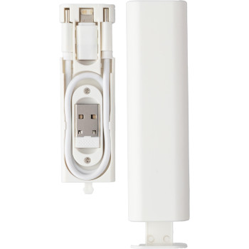 Cavi ricarica smartphone personalizzati con logo - Set cavo e connettore Uwe | Plastica | USB-C | 480 Mbps