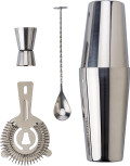 Set cocktail Tatiana | Acciaio inox | 4 pz
