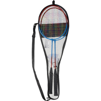 Giochi spiaggia personalizzati con logo - Set da badminton Wendy | 2 racchette | 2 volani