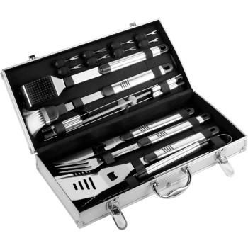 Set da barbecue Dawn | Acciaio inox | Valigetta
