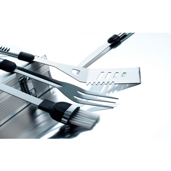 Set da barbecue Dawn | Acciaio inox | Valigetta