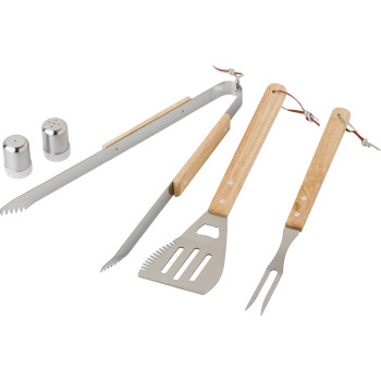 Set da barbecue Hugo | Acciaio inox | Grembiule