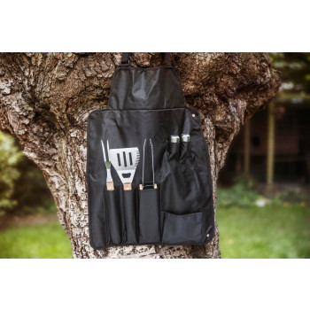 Set da barbecue Hugo | Acciaio inox | Grembiule