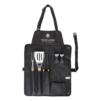 Set da barbecue Hugo | Acciaio inox | Grembiule
