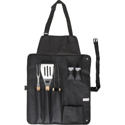 Set da barbecue Hugo | Acciaio inox | Grembiule