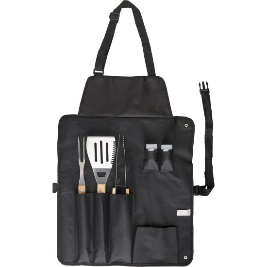 Set da barbecue Hugo | Acciaio inox | Grembiule
