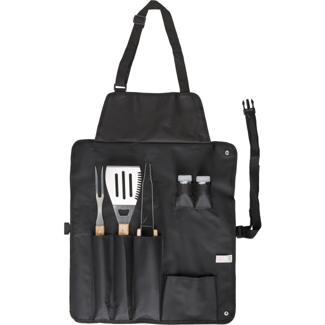 Set da barbecue Hugo | Acciaio inox | Grembiule
