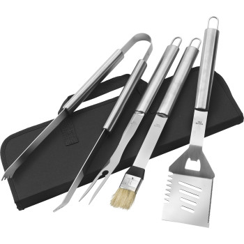 Set da barbecue Silas | Acciaio inox | 4 pz