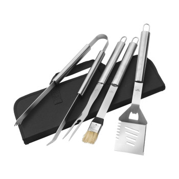 Set da barbecue Silas | Acciaio inox | 4 pz