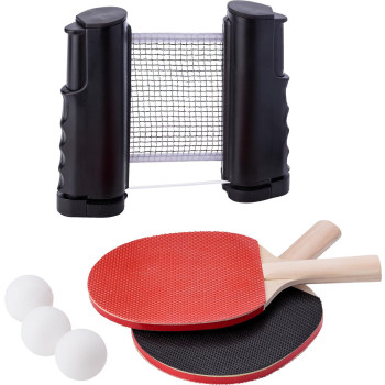 Giochi bambini personalizzati con logo - Set da ping pong in ABS Melinda