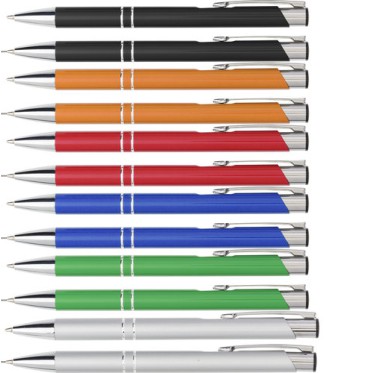 Penna in metallo personalizzata con logo - Set da scrittura in alluminio