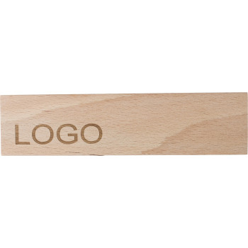Penne in legno personalizzate con logo - Set da scrittura Morris | Scatola in legno | Penna e matita