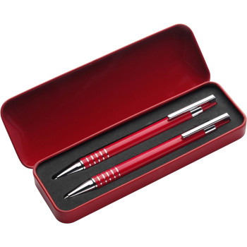 Penna di lusso elegante di qualità personalizzata con logo - Set da scrittura Yolanda | 2 pz
