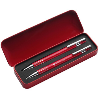 Penna di lusso elegante di qualità personalizzata con logo - Set da scrittura Yolanda | 2 pz