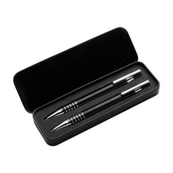 Penna di lusso elegante di qualità personalizzata con logo - Set da scrittura Yolanda | 2 pz