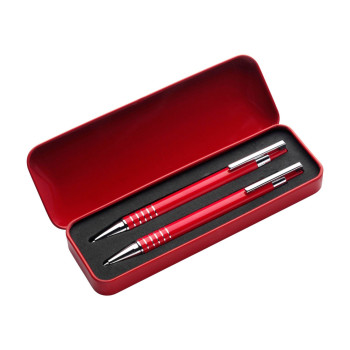 Penna di lusso elegante di qualità personalizzata con logo - Set da scrittura Yolanda | 2 pz