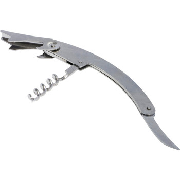 Set da vino personalizzati con logo - Set da vino 2 accessori, in acciaio inox Dale