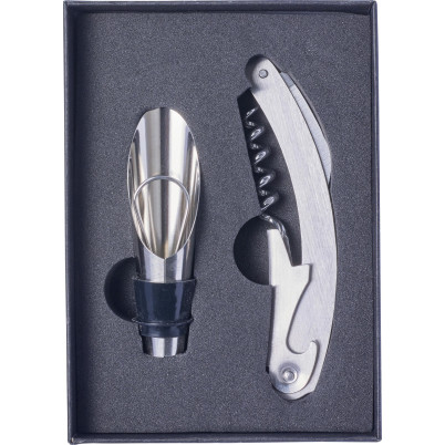 Set da vino 2 accessori, in acciaio inox Dale