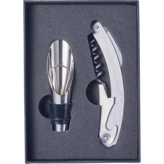 Set da vino 2 accessori, in acciaio inox Dale