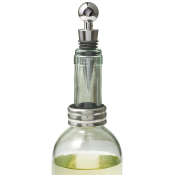 Set da vino personalizzati con logo - Set da vino 4 accessori, in acciaio inox Jeremy