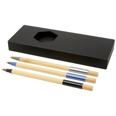 Kit scrittura personalizzati con logo - Set di 3 penne in bambù Kerf
