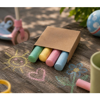 Giochi bambini personalizzati con logo - Set di gessetti per asfalto Orville | 4 pcs