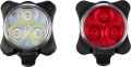 Set di luci per bici Elisabeth | Plastica e silicone | Ricaricabile | 4 modalità
