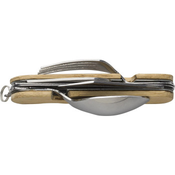 Set di posate multifunzionali in bambù Ainsley