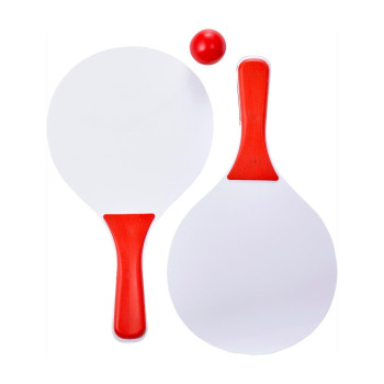 Giochi spiaggia personalizzati con logo - Set di racchette da spiaggia Eliza
