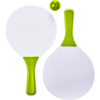 Giochi spiaggia personalizzati con logo - Set di racchette da spiaggia Eliza