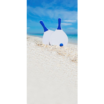 Giochi spiaggia personalizzati con logo - Set di racchette da spiaggia Eliza