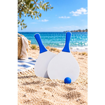 Giochi spiaggia personalizzati con logo - Set di racchette da spiaggia Eliza
