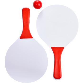 Giochi spiaggia personalizzati con logo - Set di racchette da spiaggia Eliza