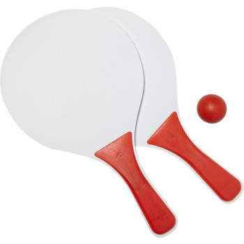 Giochi spiaggia personalizzati con logo - Set di racchette da spiaggia Eliza